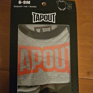 Tapout 3 piece set, size 6-9 months. Gray.